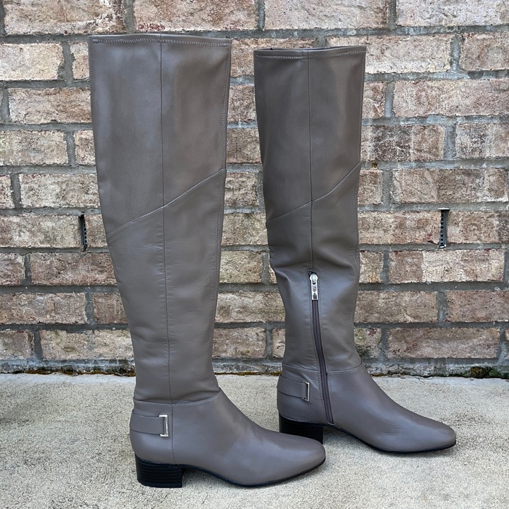 H by Halston over the knee boot.